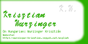 krisztian wurzinger business card