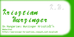 krisztian wurzinger business card